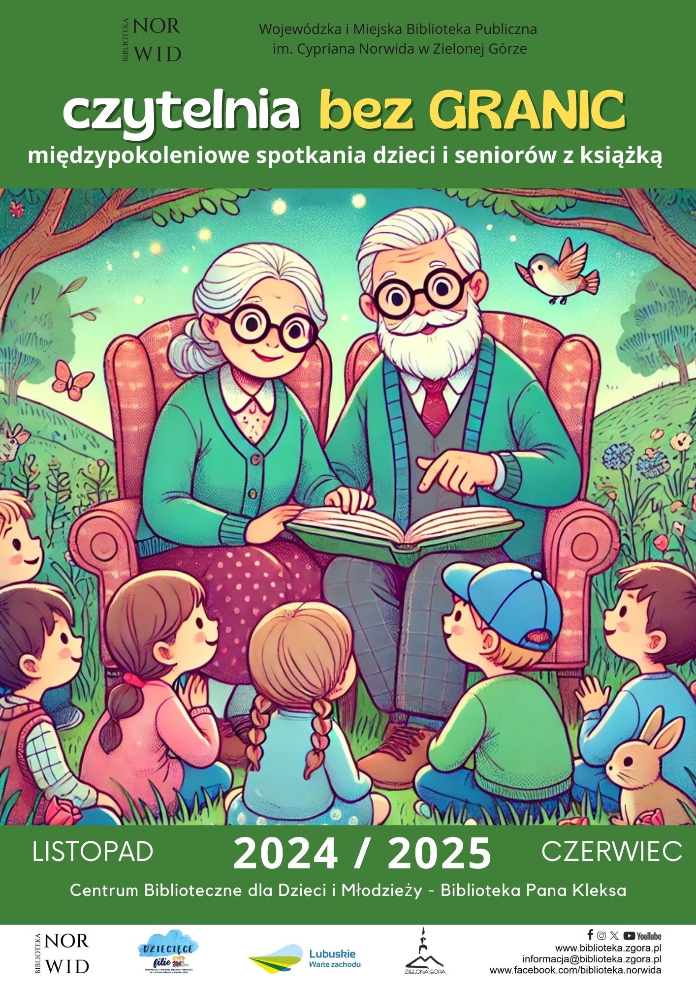Międzypokoleniowe spotkania dzieci i seniorów z książką ” Czytelnia bez granic”